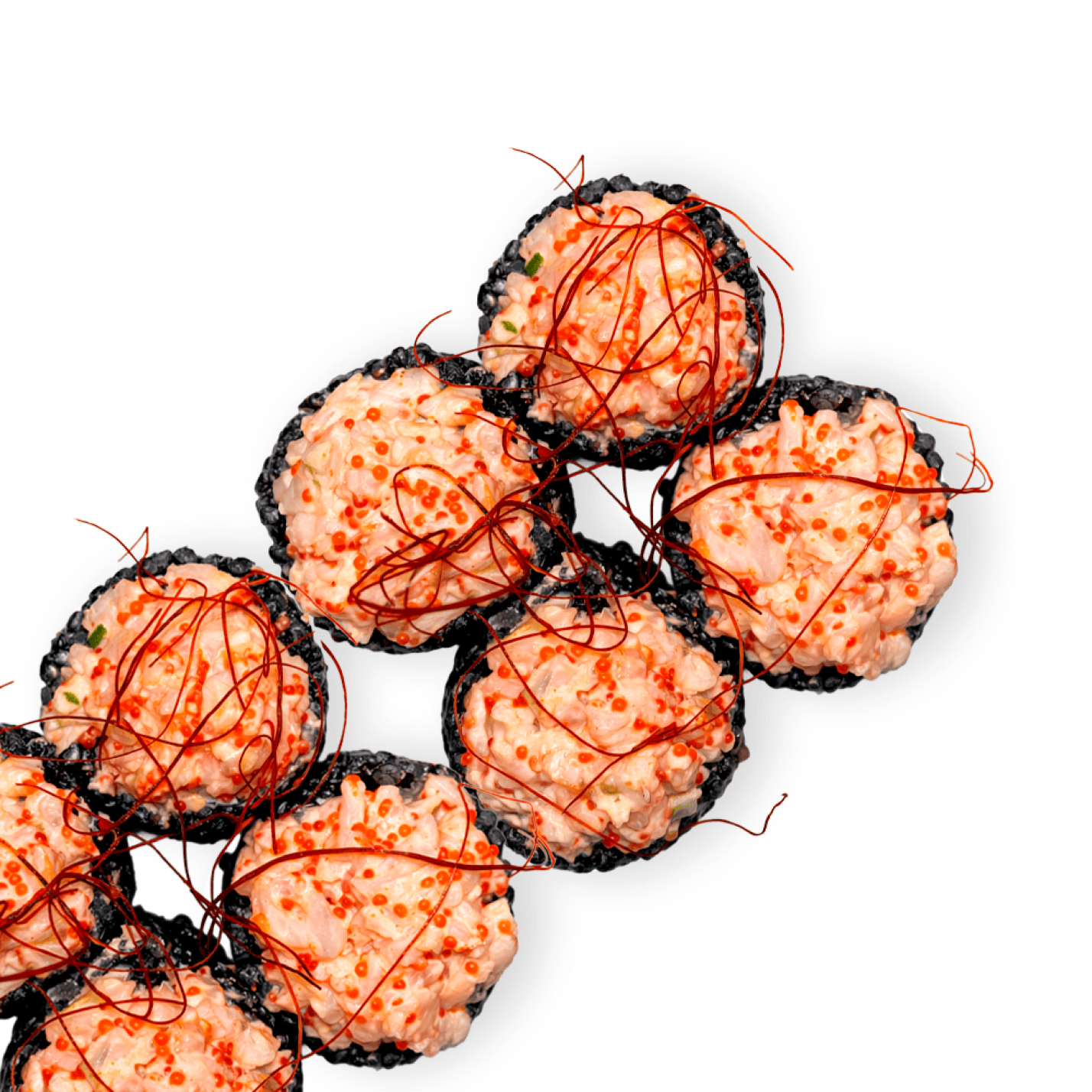 Black рол з тартаром з креветки