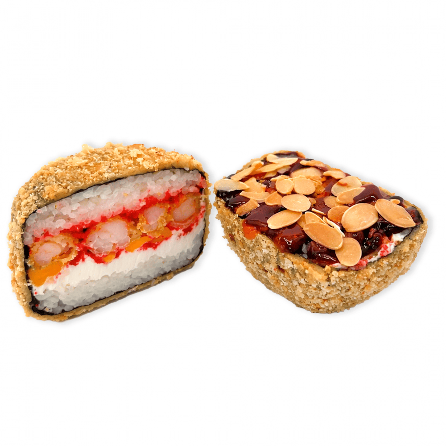 Суші-бургер з креветкою темпура