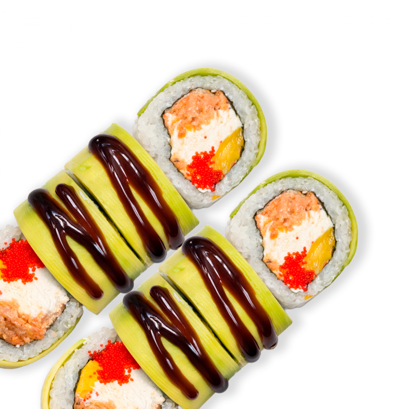 Авокадо рол з лососем та манго