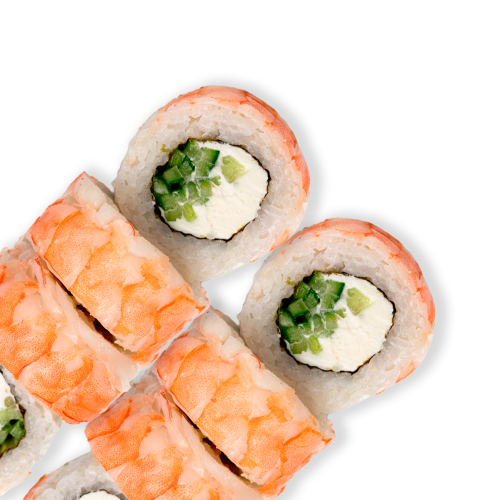 Філадельфія з креветкою зверху