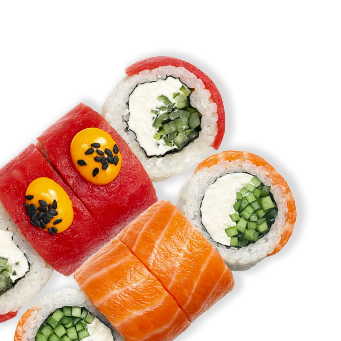 Рол "Philadelphia Mix" з лососем та тунцем