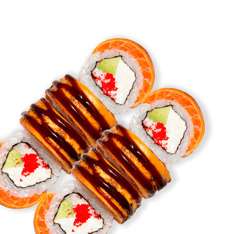 Рол Philadelphia лосось-чеддер гриль