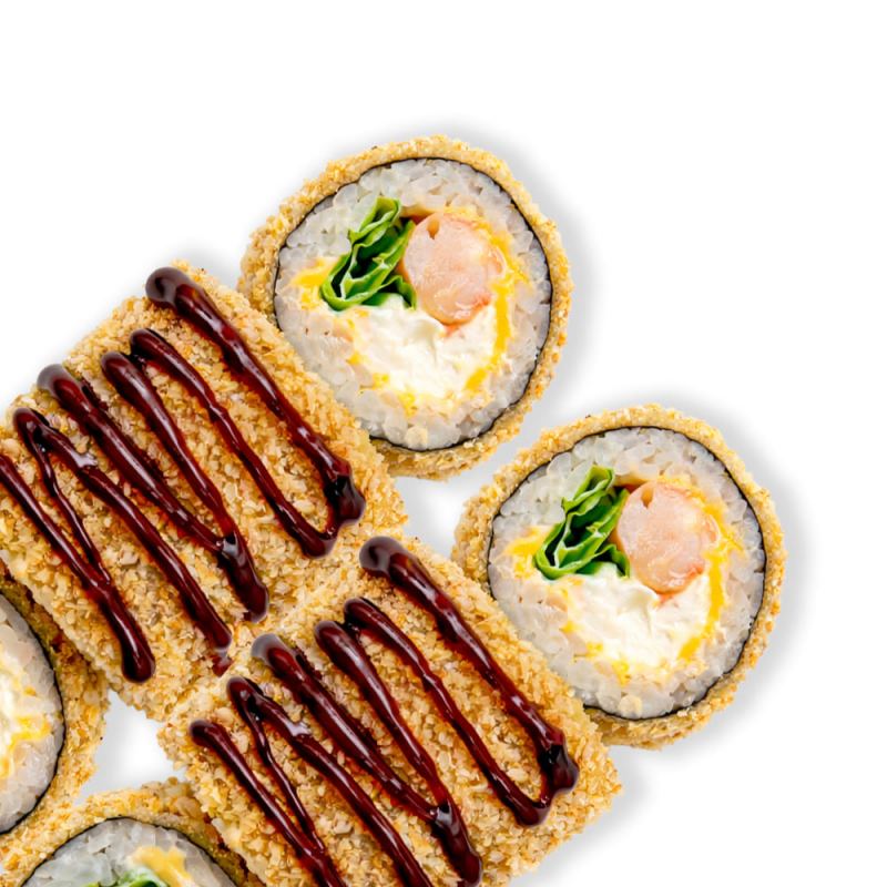 Рол з креветкою смажений у фритюрі