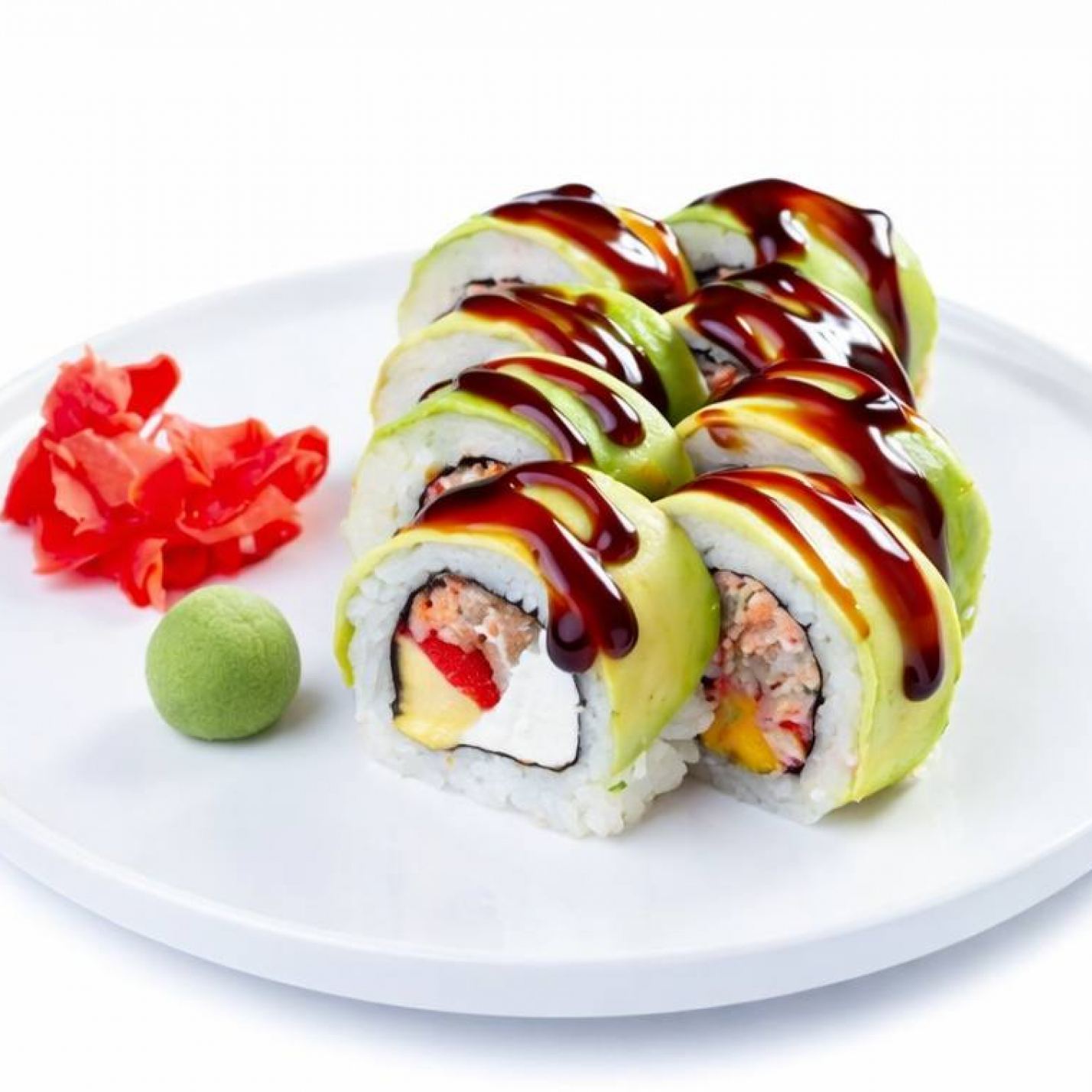 Авокадо рол з лососем та манго