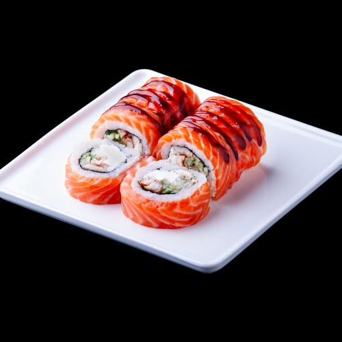 Філадельфія Максі з лососем та вугром