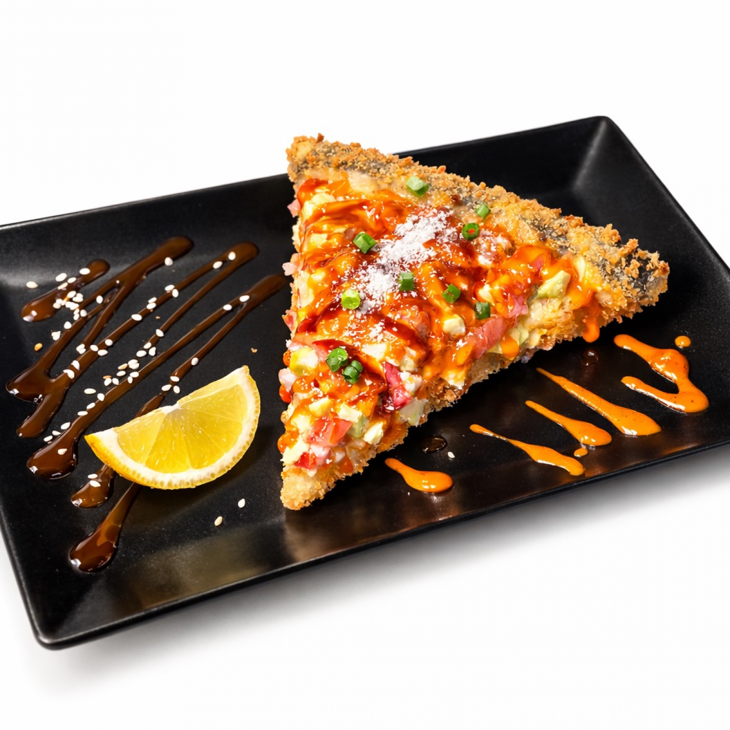 Суші-піца з лососем