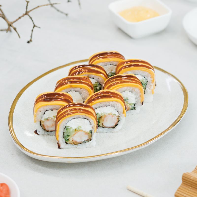 Сирний рол з креветкою