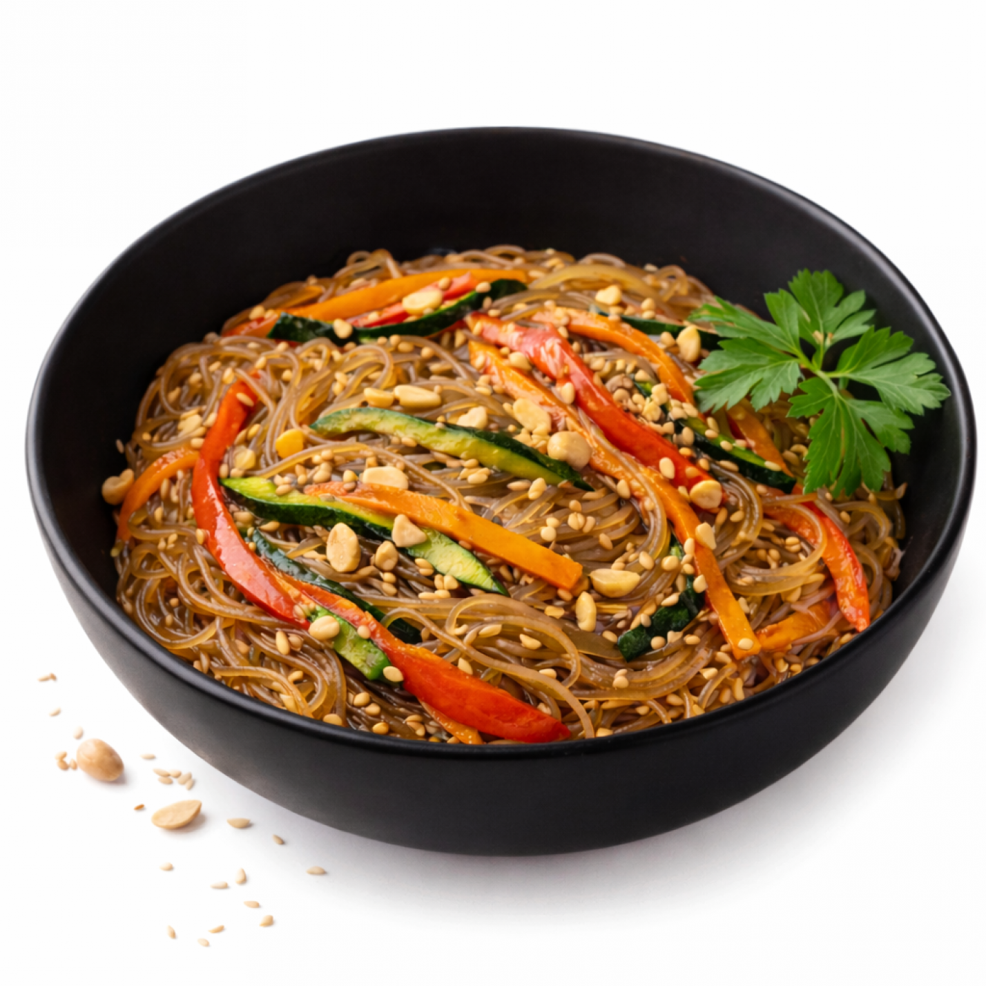 Фунчоза с миксом овощей в японском соусе