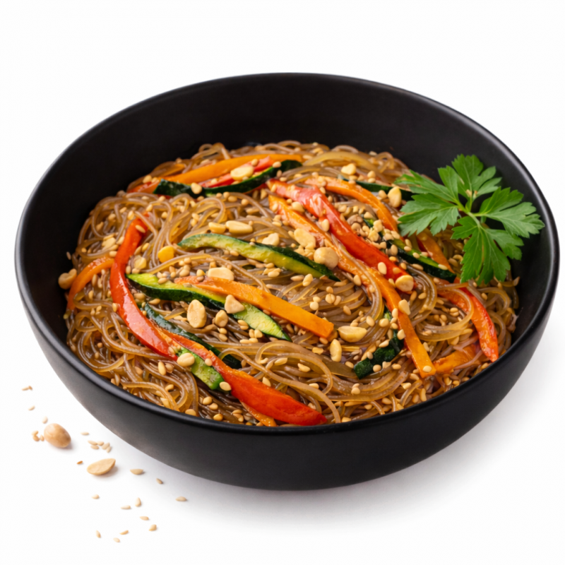 Фунчоза с миксом овощей в японском соусе