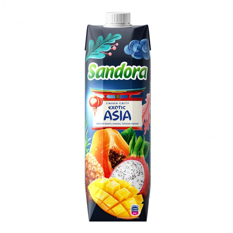 Напій сік Sandora Екзотична Азія 0.95 л. .