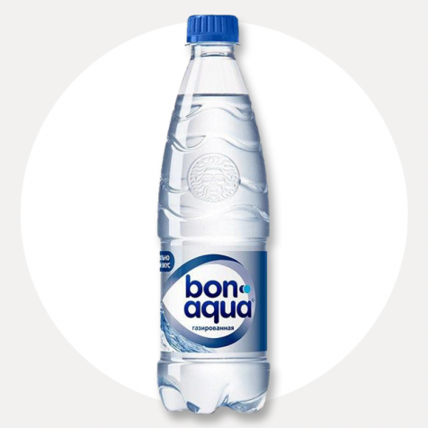 Напій BonAqua 0.5 л. сильногазована