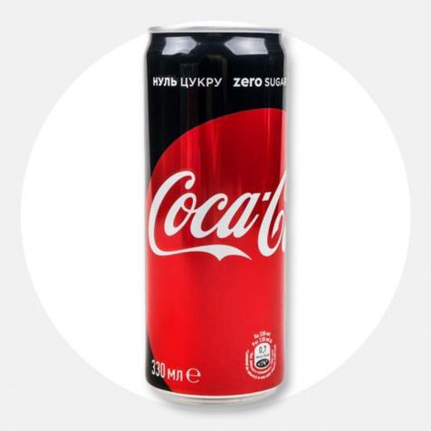 Напій Coca-Cola Zero 0,33л ж/б Напій Coca-Cola Zero 0,33л ж/б